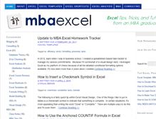 Tablet Screenshot of mbaexcel.com